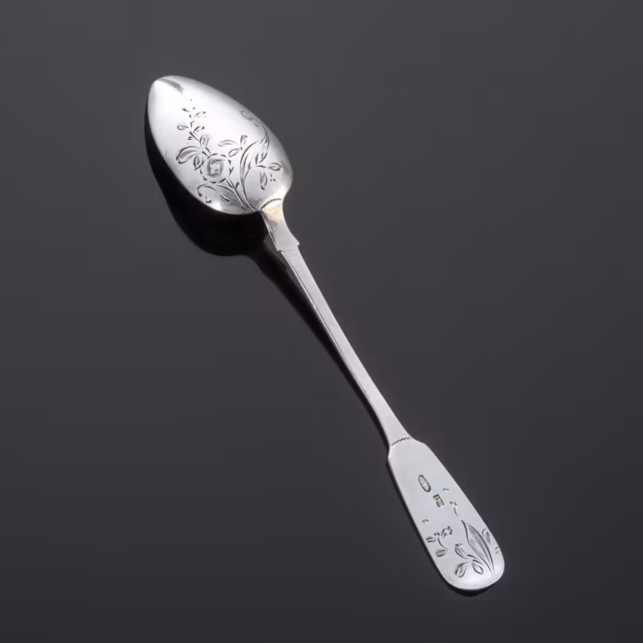 Ложка чайная с цветочным декором