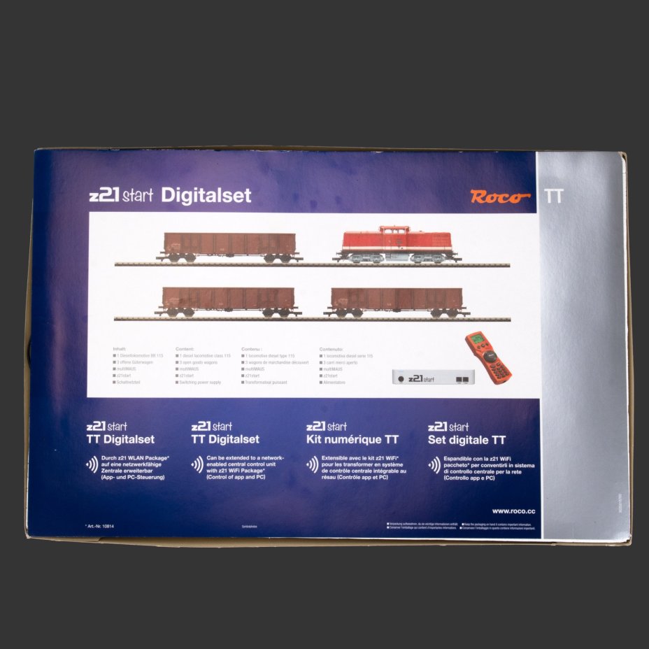 Модель железной дороги "z21 Start TT Digitalset BR115", в оригинальной коробке, ROCO, пластик, картон, металл, Германия, 2010-2020 гг.