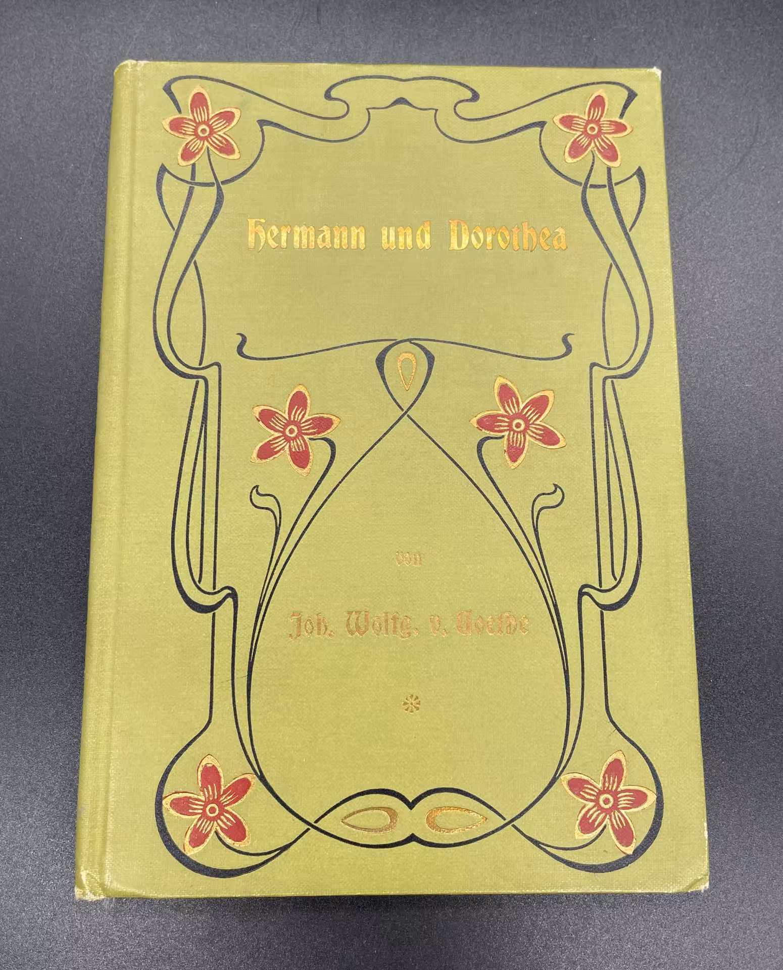 Книга Joh. Wolfgang Von Goethe "Hermann und Dorothea" / Berlag von Otto Hendel