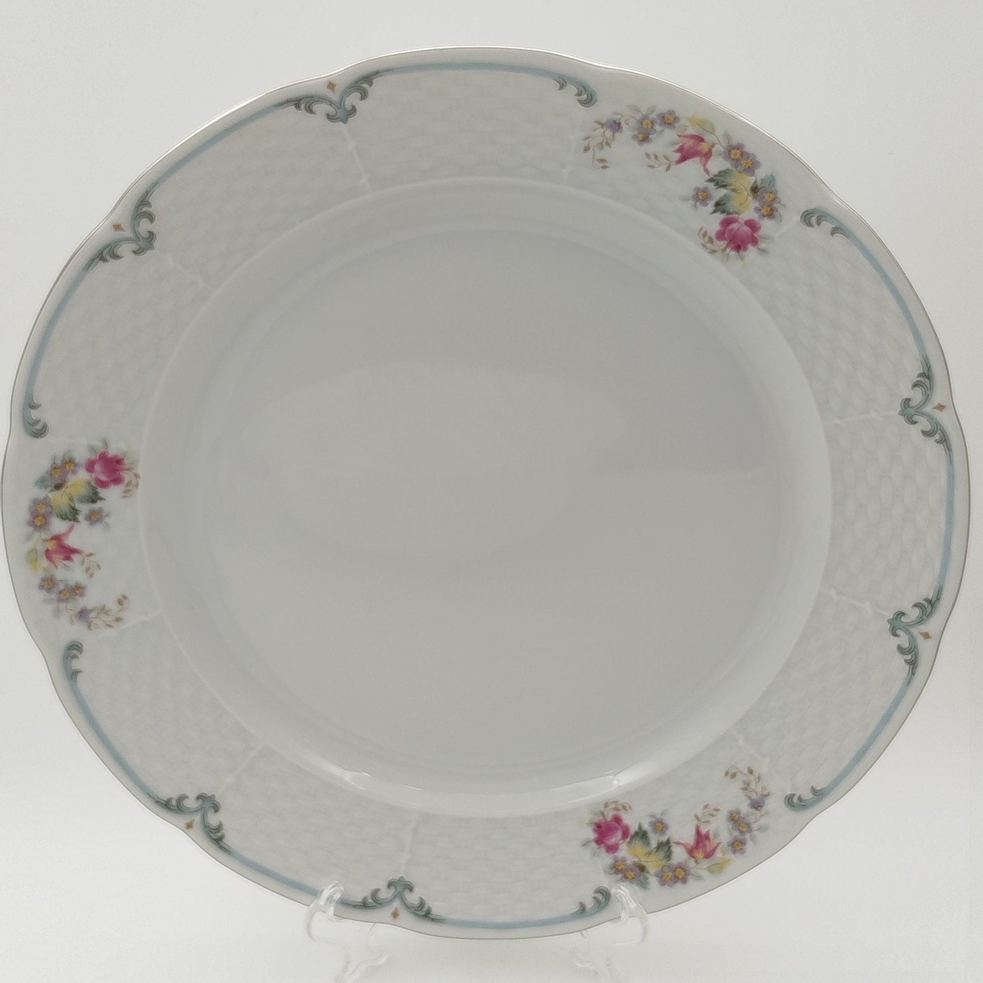 Набор сервировочный с цветочным декором (5 предметов), фарфор, деколь, Thun (Тун), Чехия, 2000-2020 гг.