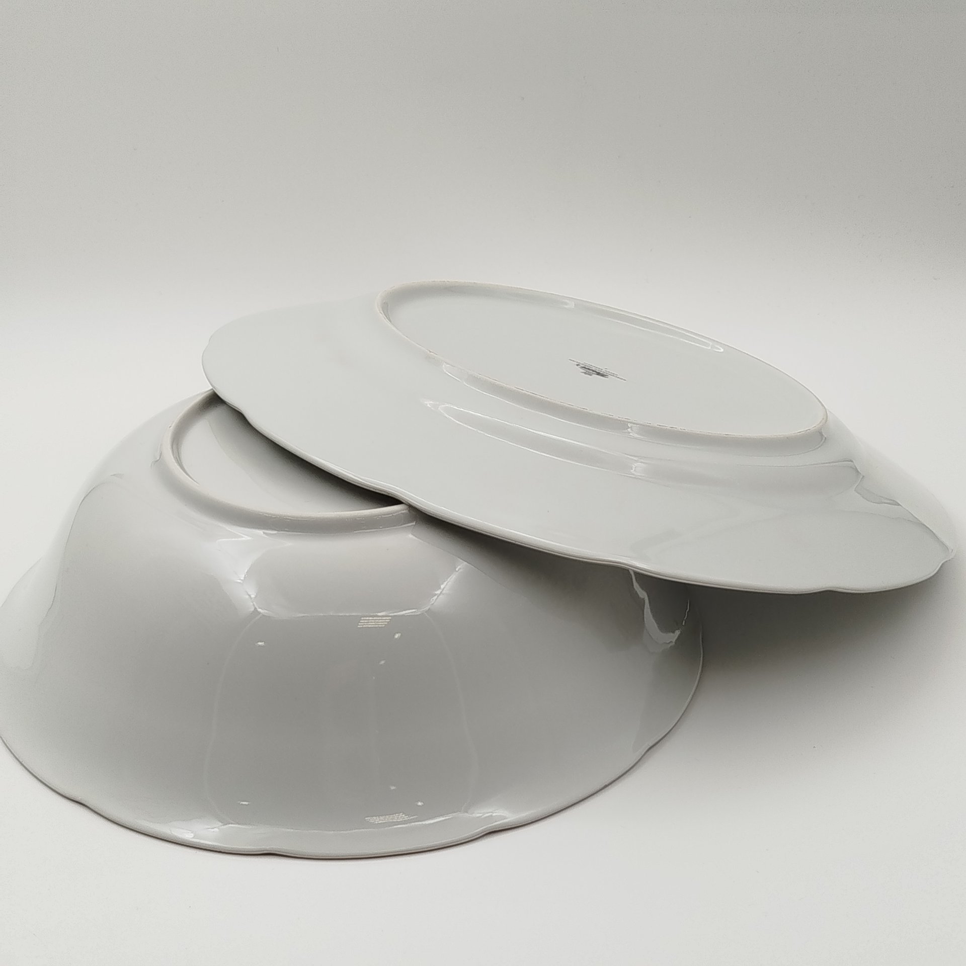 Набор сервировочный с цветочным декором (5 предметов), фарфор, деколь, Thun (Тун), Чехия, 2000-2020 гг.