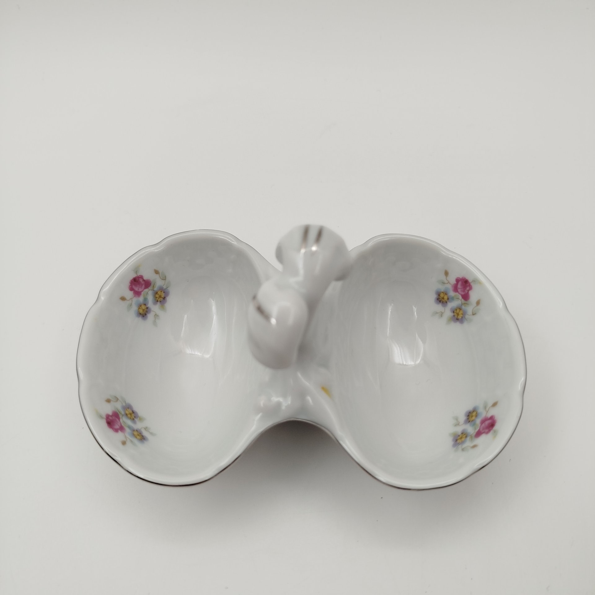 Набор сервировочный с цветочным декором (5 предметов), фарфор, деколь, Thun (Тун), Чехия, 2000-2020 гг.