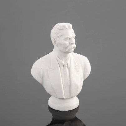Бюст "Максим Горький", фарфор, Ленинградский фарфоровый завод, СССР, 1950-1960 гг.