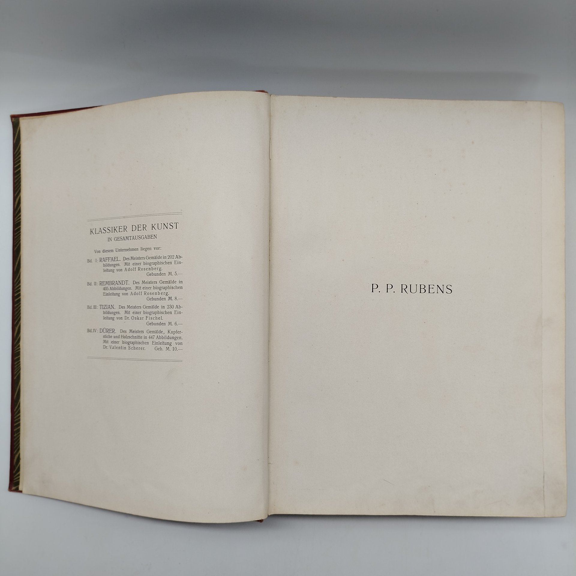 Книга "P. P. Rubens: des meisters gemälde in 551 abbildungen" на немецком языке, автор Adolf Rosenberg