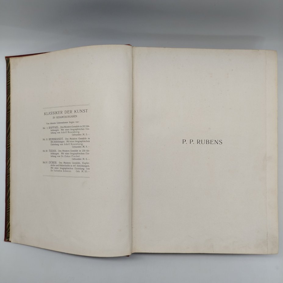 Книга "P. P. Rubens: des meisters gemälde in 551 abbildungen" на немецком языке, автор Adolf Rosenberg