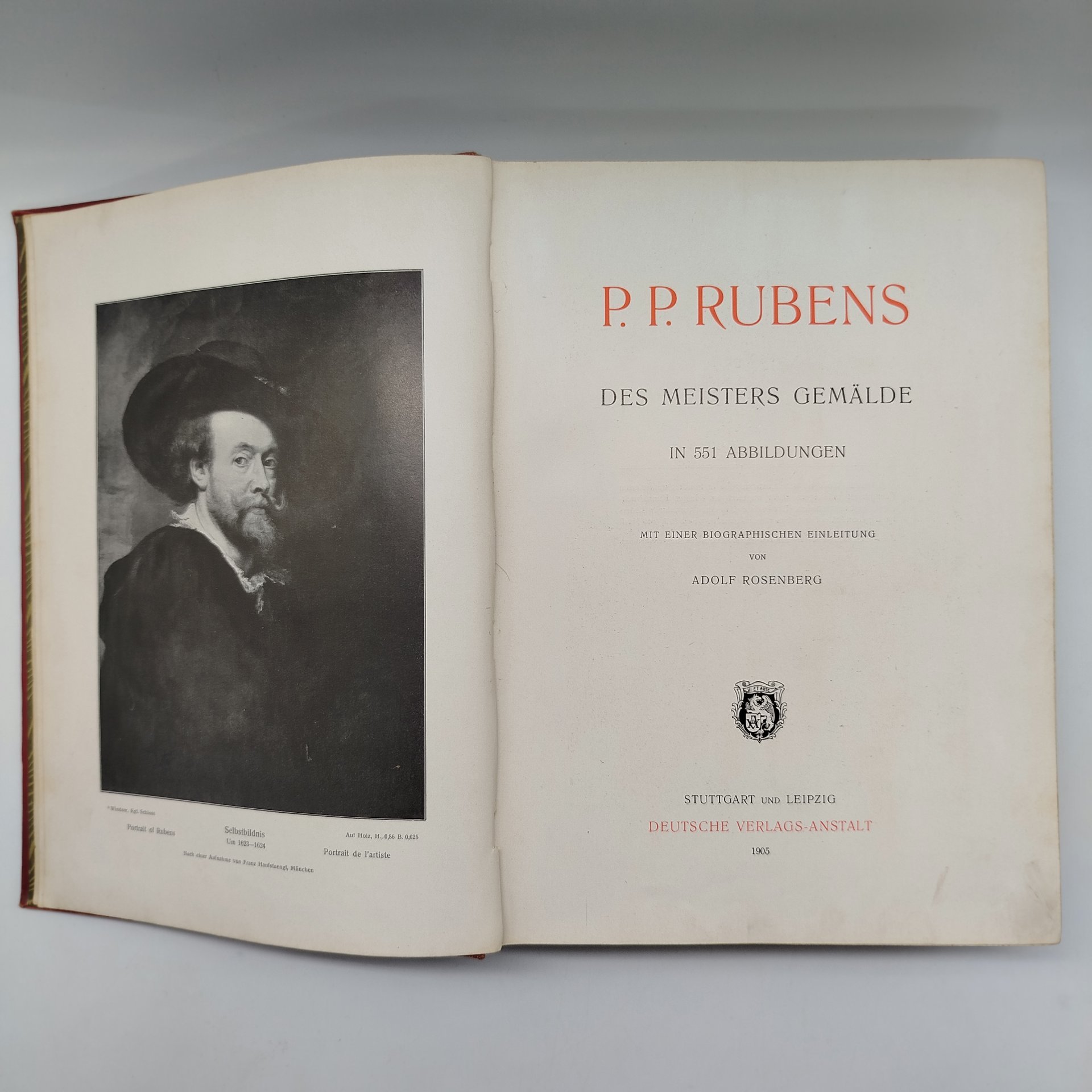 Книга "P. P. Rubens: des meisters gemälde in 551 abbildungen" на немецком языке, автор Adolf Rosenberg