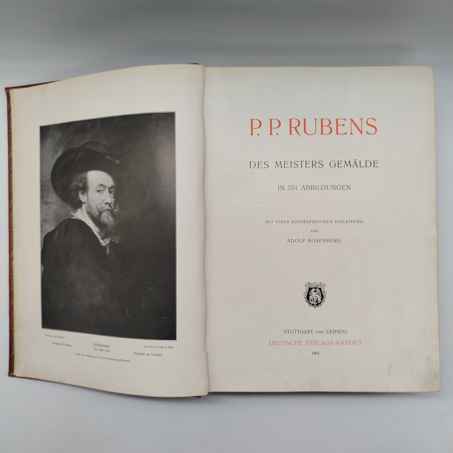 Книга "P. P. Rubens: des meisters gemälde in 551 abbildungen" на немецком языке, автор Adolf Rosenberg