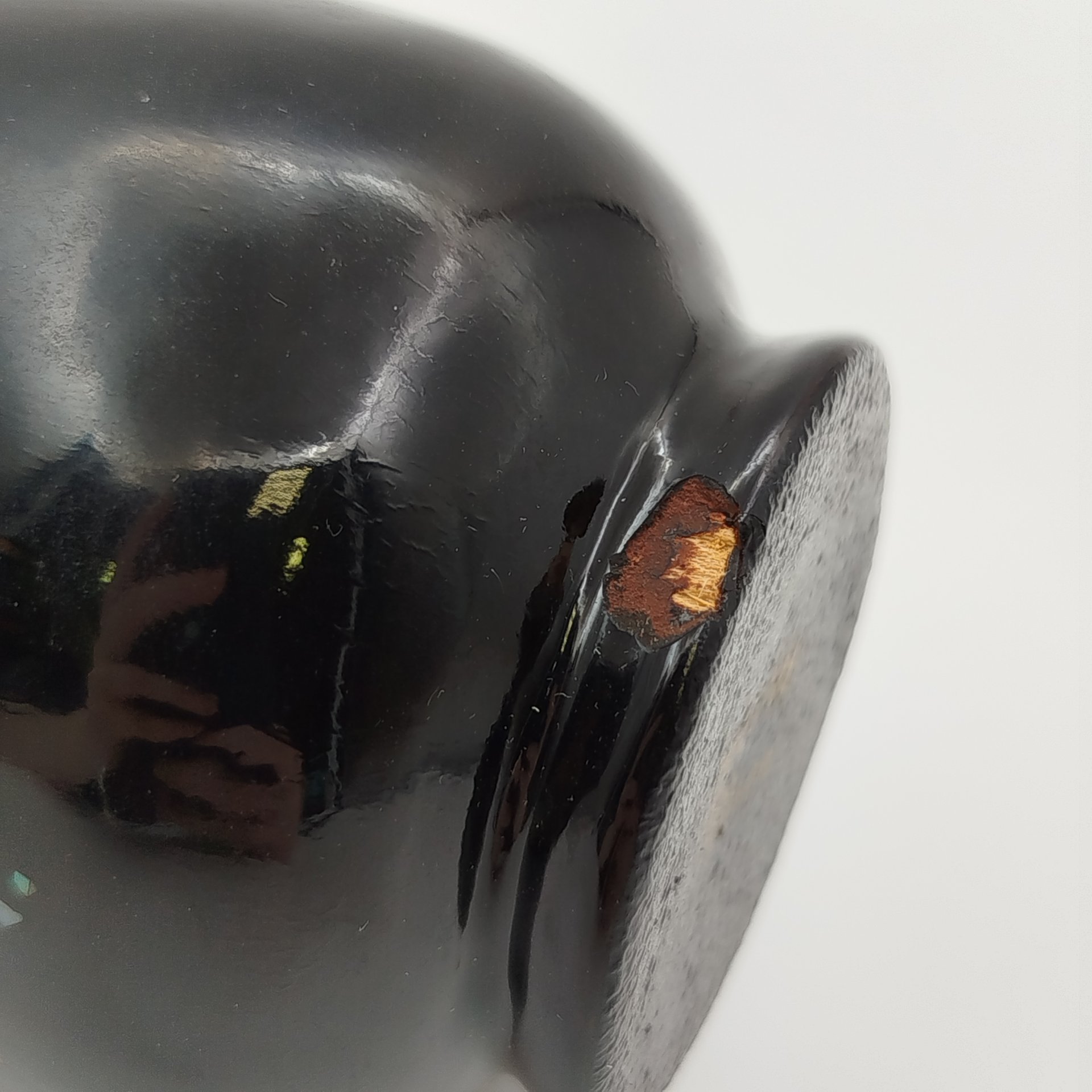 Ваза с растительным декором в восточном стиле, папье-маше, лак, перламутр, Вьетнам, 1970-1990 гг.