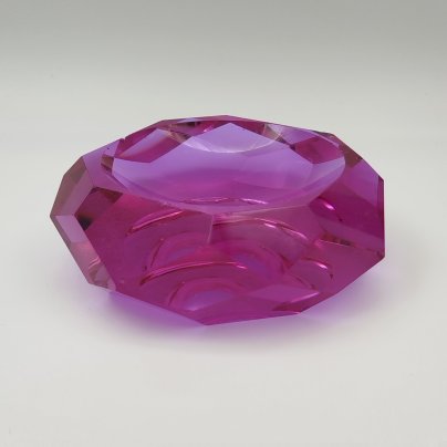 Пепельница, автор Юрген Л.О., стекло, ЛОМО (Ленинградское оптико-механическое объединение), СССР, 1960-1990 гг.