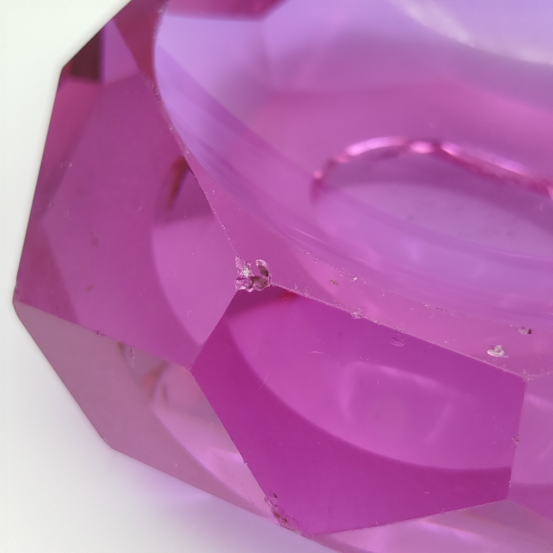 Пепельница, автор Юрген Л.О., стекло, ЛОМО (Ленинградское оптико-механическое объединение), СССР, 1960-1990 гг.