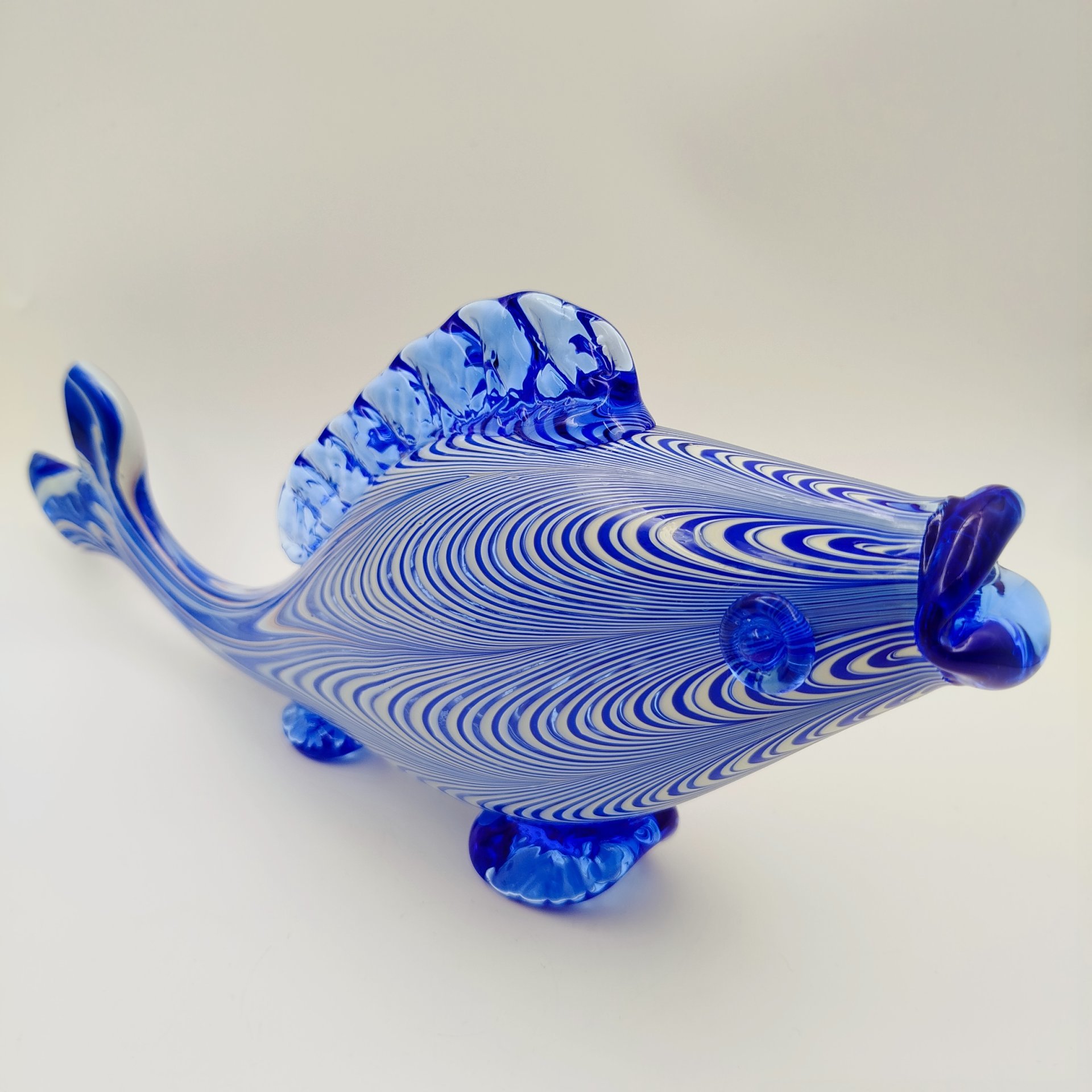 Статуэтка "Рыба", стекло, гутная техника, Западная Европа, 1970-1990 гг.