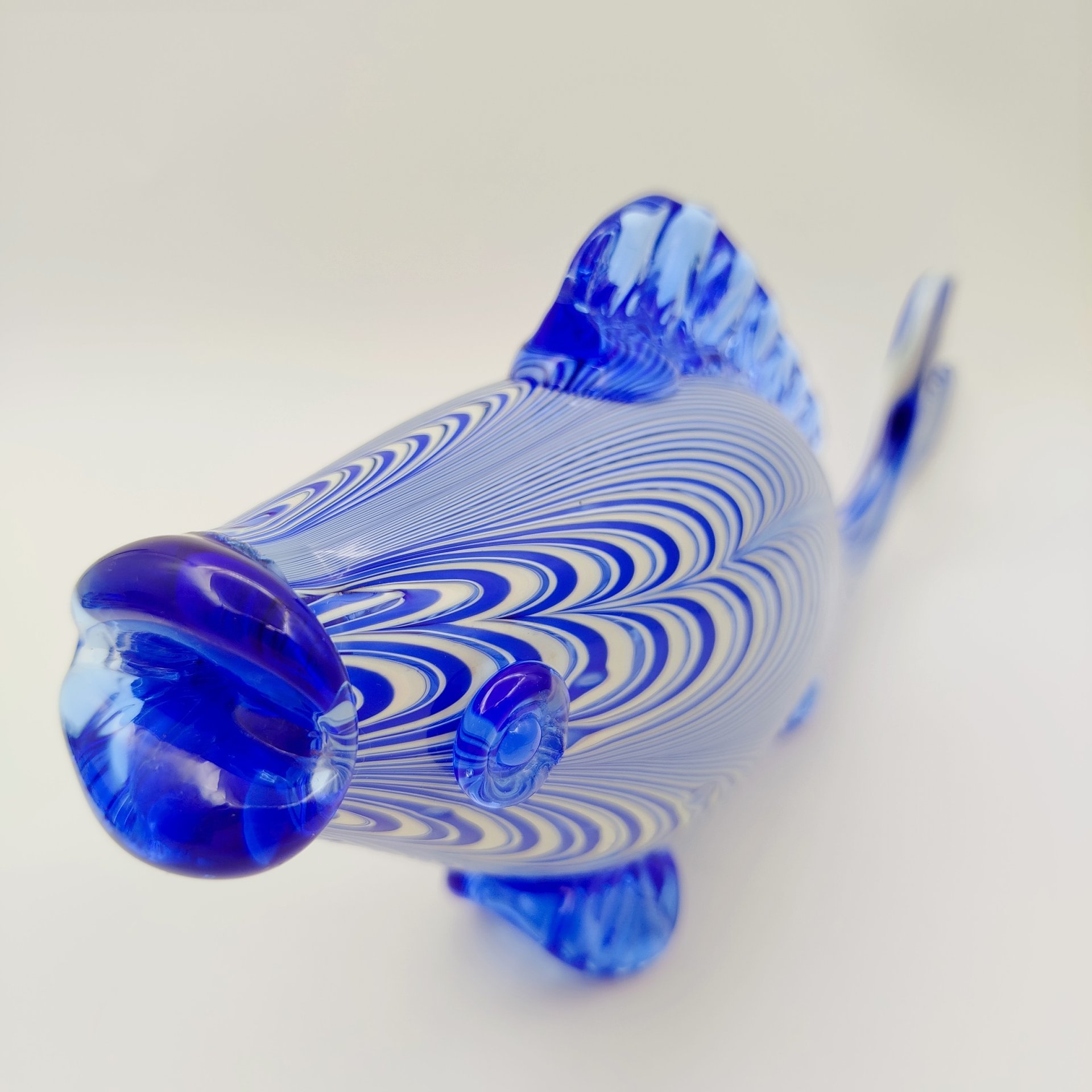 Статуэтка "Рыба", стекло, гутная техника, Западная Европа, 1970-1990 гг.