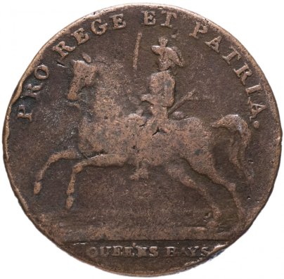 Великобритания 1/2 пенни (Half Penny) 1793 Норвич. Казармы Норвича