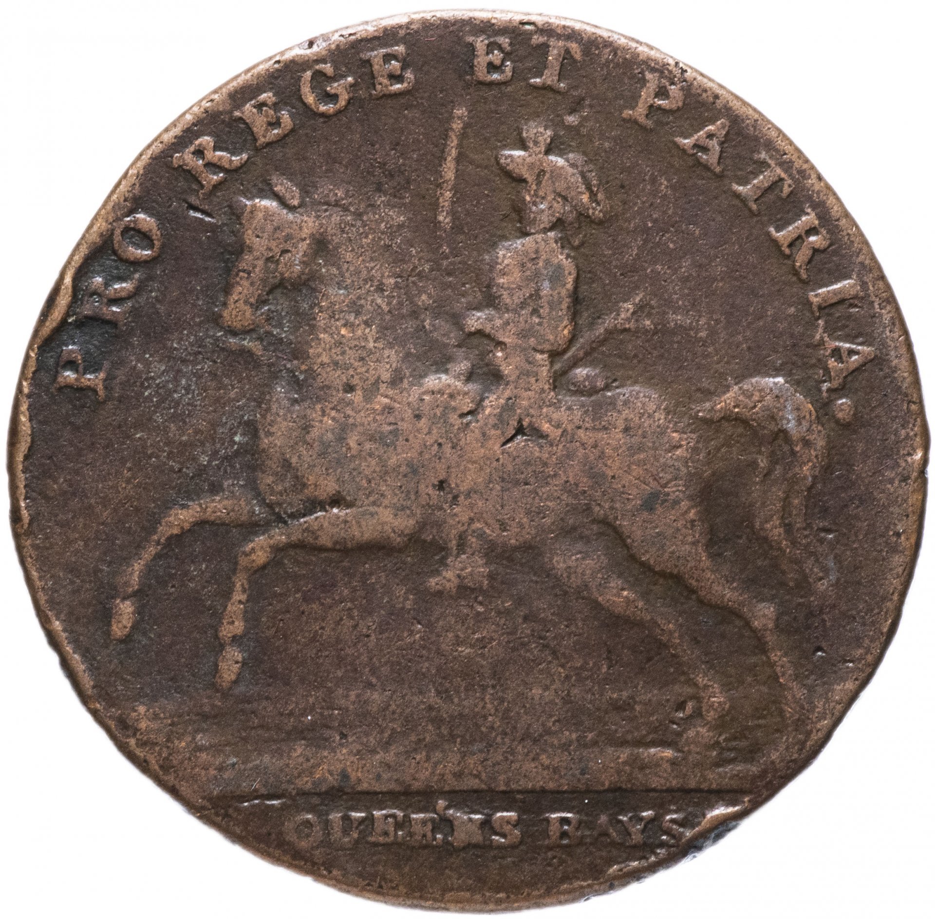 Великобритания 1/2 пенни (Half Penny) 1793 Норвич. Казармы Норвича