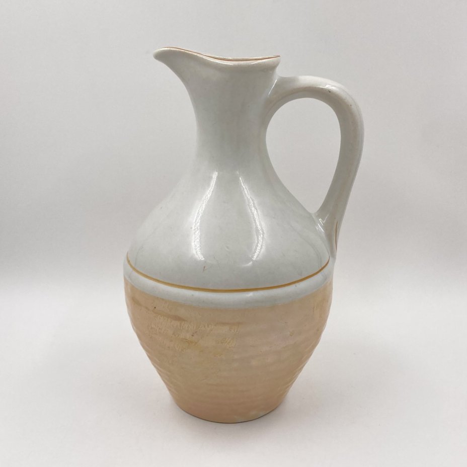 Кувшин с рельефным декором, керамика, люстр, СССР, 1960-1980 гг.