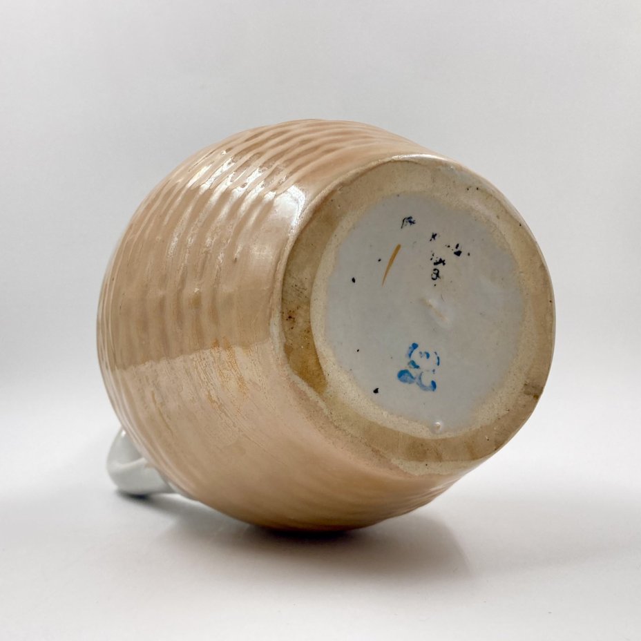 Кувшин с рельефным декором, керамика, люстр, СССР, 1960-1980 гг.