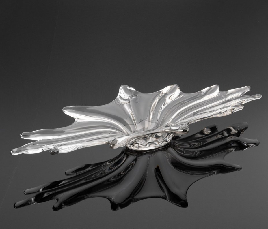 Ваза для десертов, интерьерная, большого размера, стекло, Murano, Италия, 1950-1970 гг., Murano