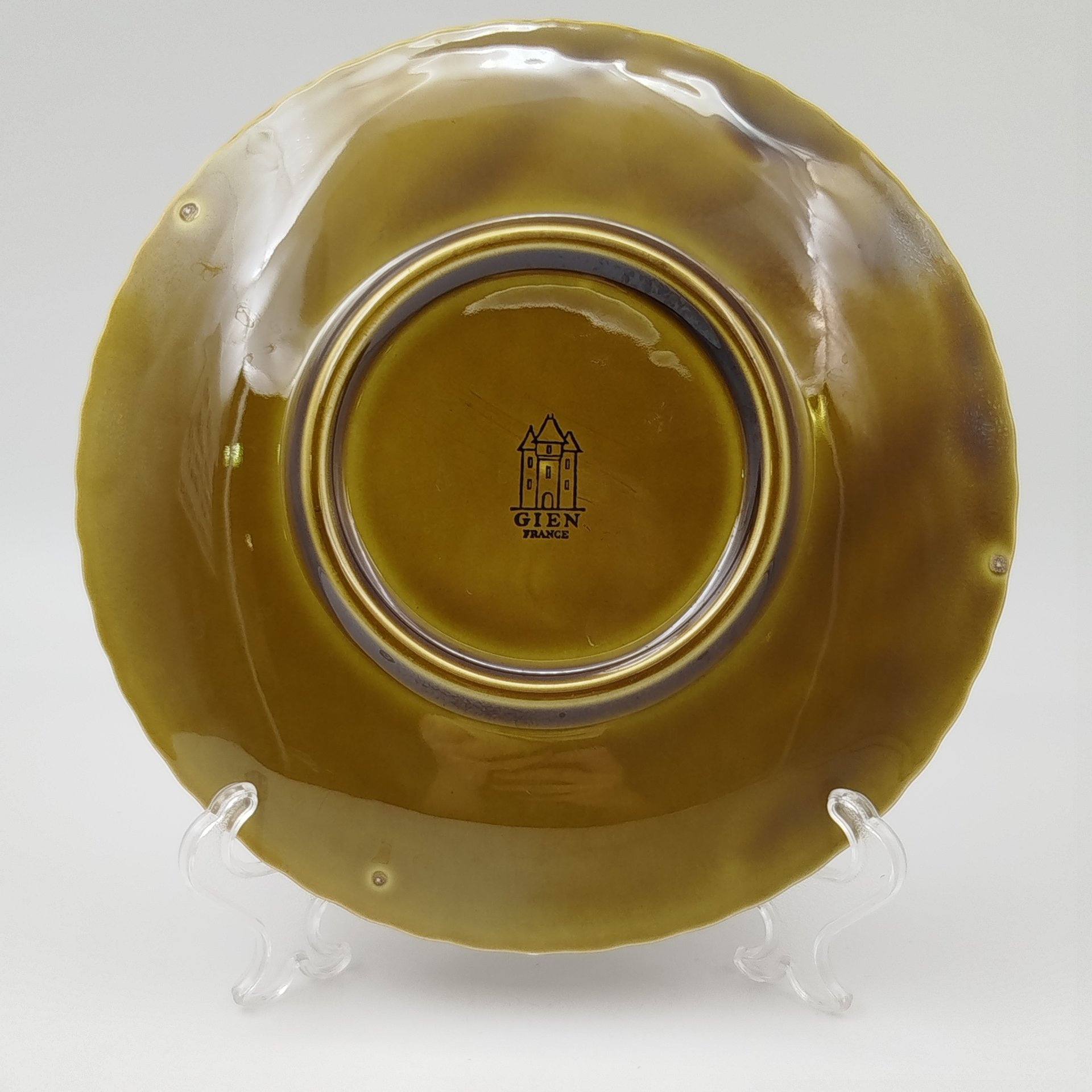 Декоративная тарелка из серии "Замки Франции"  (Chenonceaux), Gien, керамика, глазурь, Франция, 1960-1971 гг.