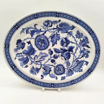 Блюдо сервировочное овальной формы с растительным декором (серия "Jacobean"), Ridgway Potteries
