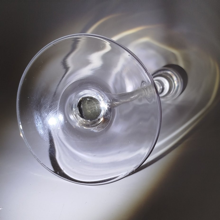 Подсвечник лаконичной формы "Blomster", Ikea, стекло, алюминий, Китай, 2000-2020 гг.