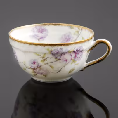 Чашка с цветочным декором, Haviland