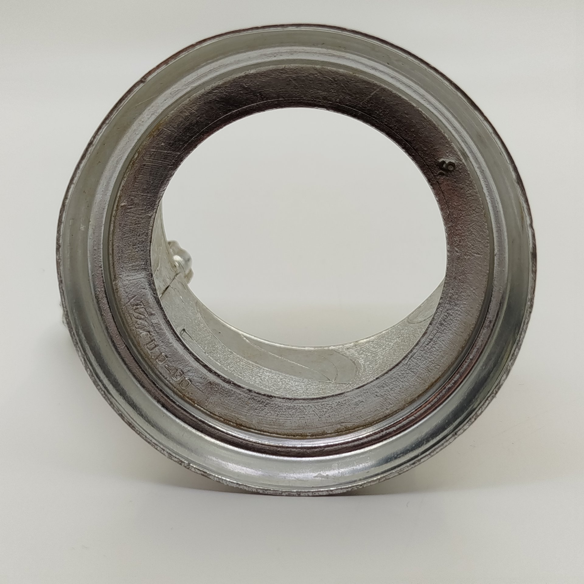 Подстаканник "Красные листья", алюминий, роспись, Казаковский завод художественных изделий (КХИ), СССР, 1960-1970 гг.