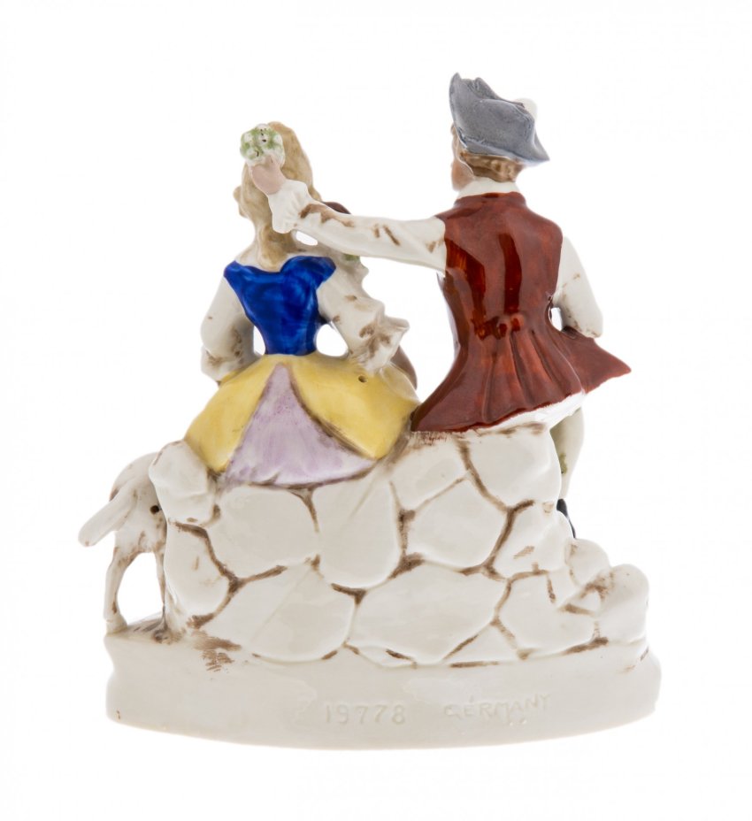 Статуэтка "Пастух с пастушкой", фарфор, роспись, Германия, 1960-1990 гг.