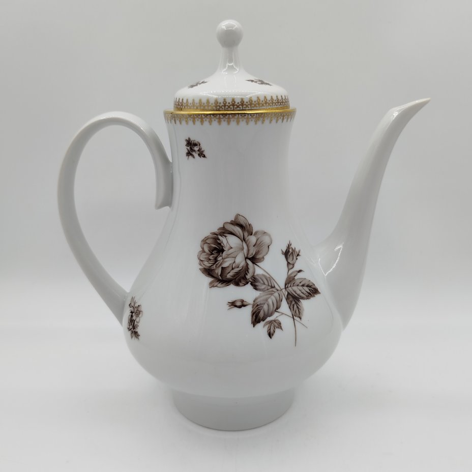 Чайник (кофейник), украшенный цветочным декором, Kahla-Könitz