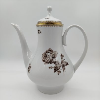 Чайник (кофейник), украшенный цветочным декором, Kahla-Könitz