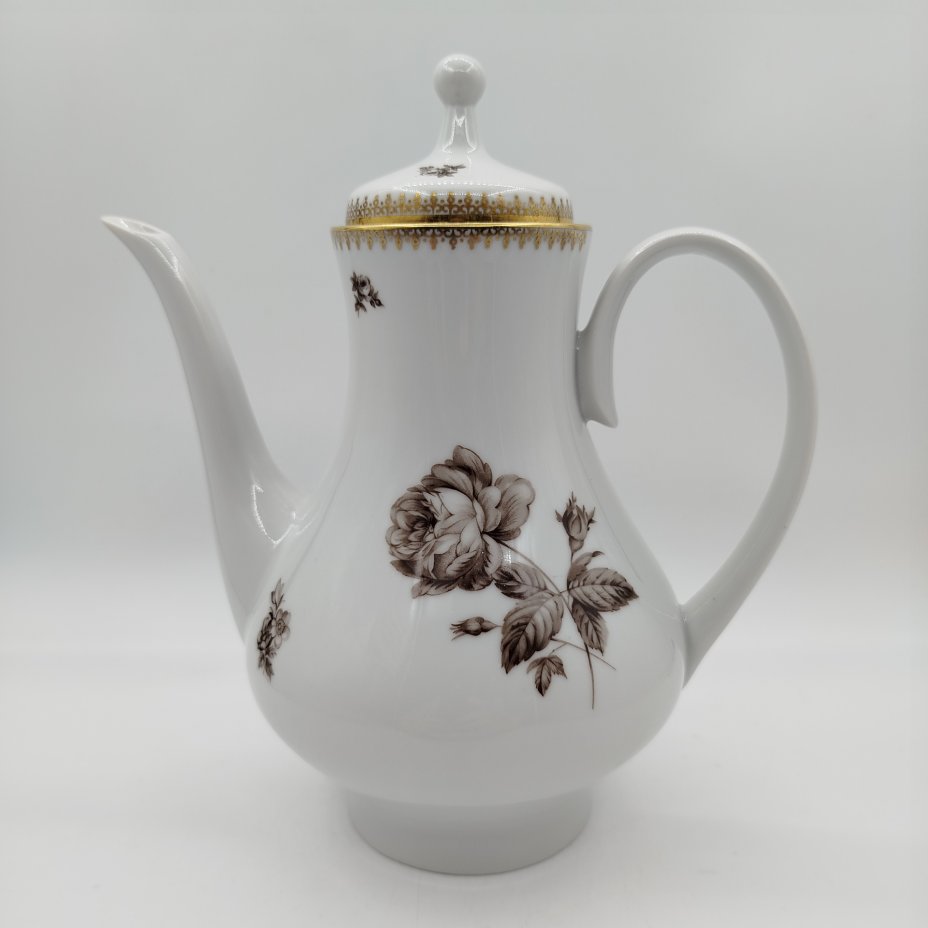Чайник (кофейник), украшенный цветочным декором, Kahla-Könitz