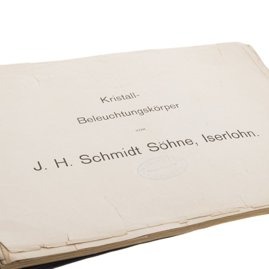 Каталог "Kristall Pendelleuchte Beleuchtungskörper" компании "Johann Heinrich Schmidt Söhne" (хрустальные светильники)