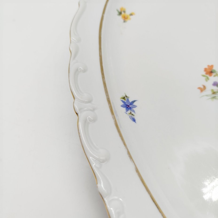 Блюдо овальное с цветочным декором ("Мейсенский букет"), Kahla