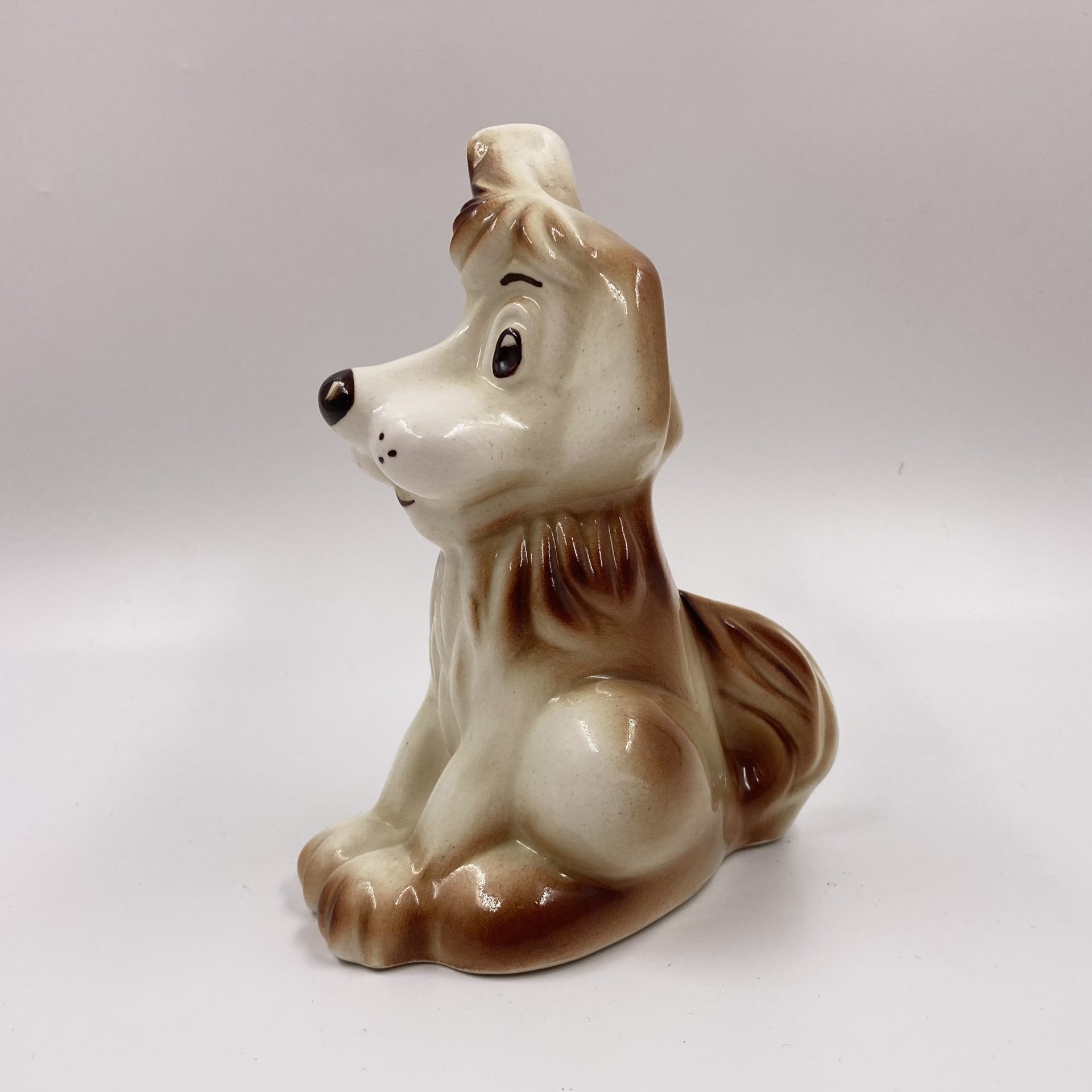 Статуэтка "Щенок Дружок", керамика, роспись, аэрография, СССР, 1970-1990 гг.