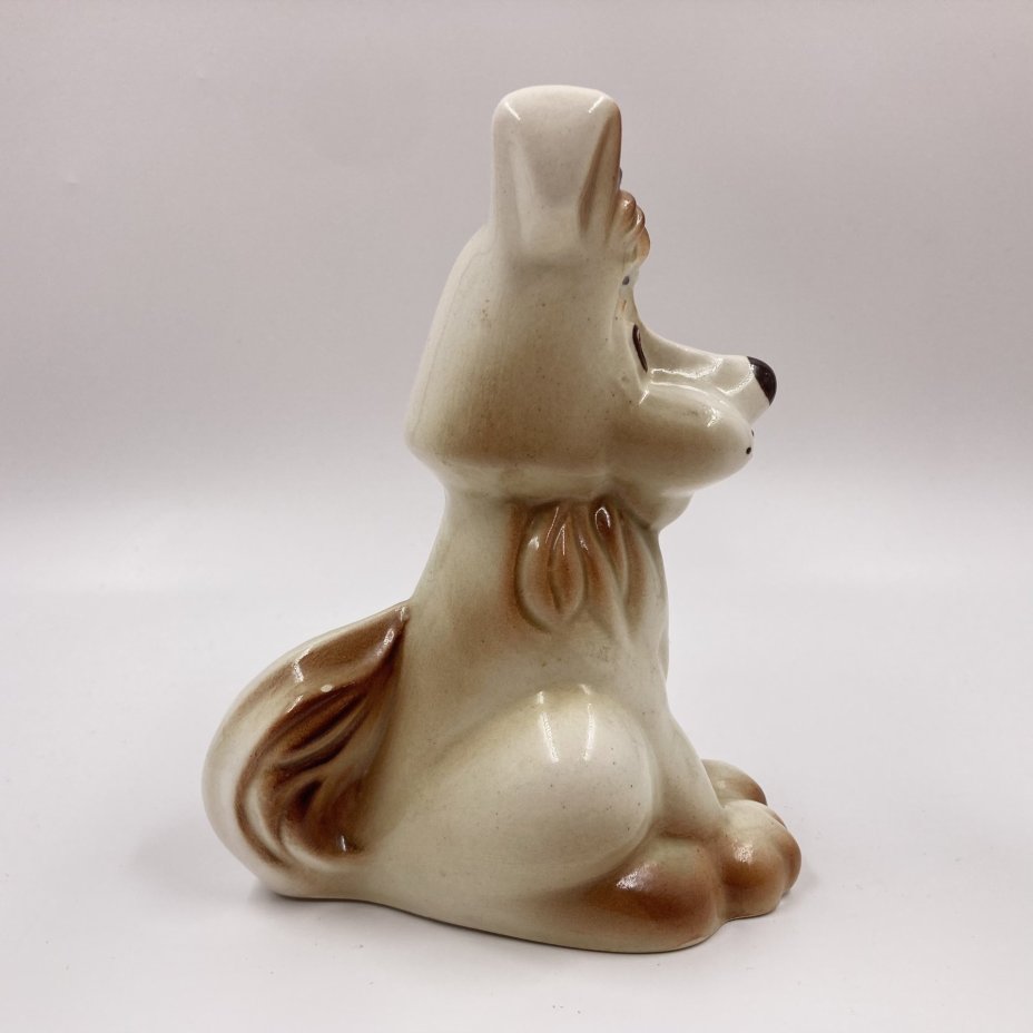 Статуэтка "Щенок Дружок", керамика, роспись, аэрография, СССР, 1970-1990 гг.