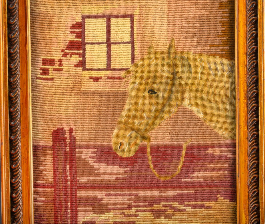 Картина в раме "Голова лошади"