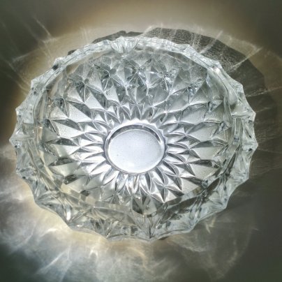 Пепельница с геометрическим декором, Rossini Crystal-Cut Glass, хрусталь, Германия, 1950-1980 гг.