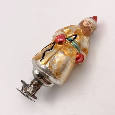 Игрушка ёлочная "Мужик с кнутом", стекло, краска, металл, Завод стеклянных ёлочных украшений и оптических изделий, г. Москва, СССР, 1960-1990 гг.