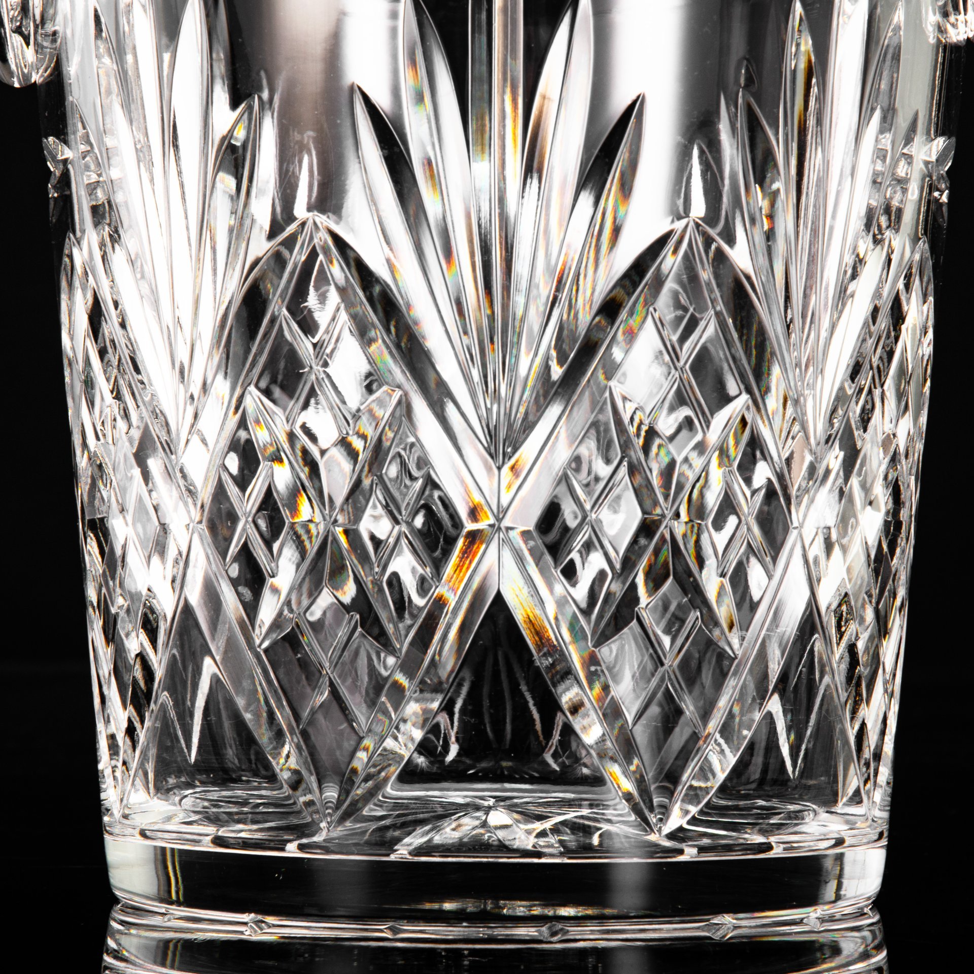 Ведро для льда и шампанского, в коробке, с сертификатом, Etzel Cristal de Lorraine, хрусталь, алмазная грань, Франция, 1950-1980 гг.