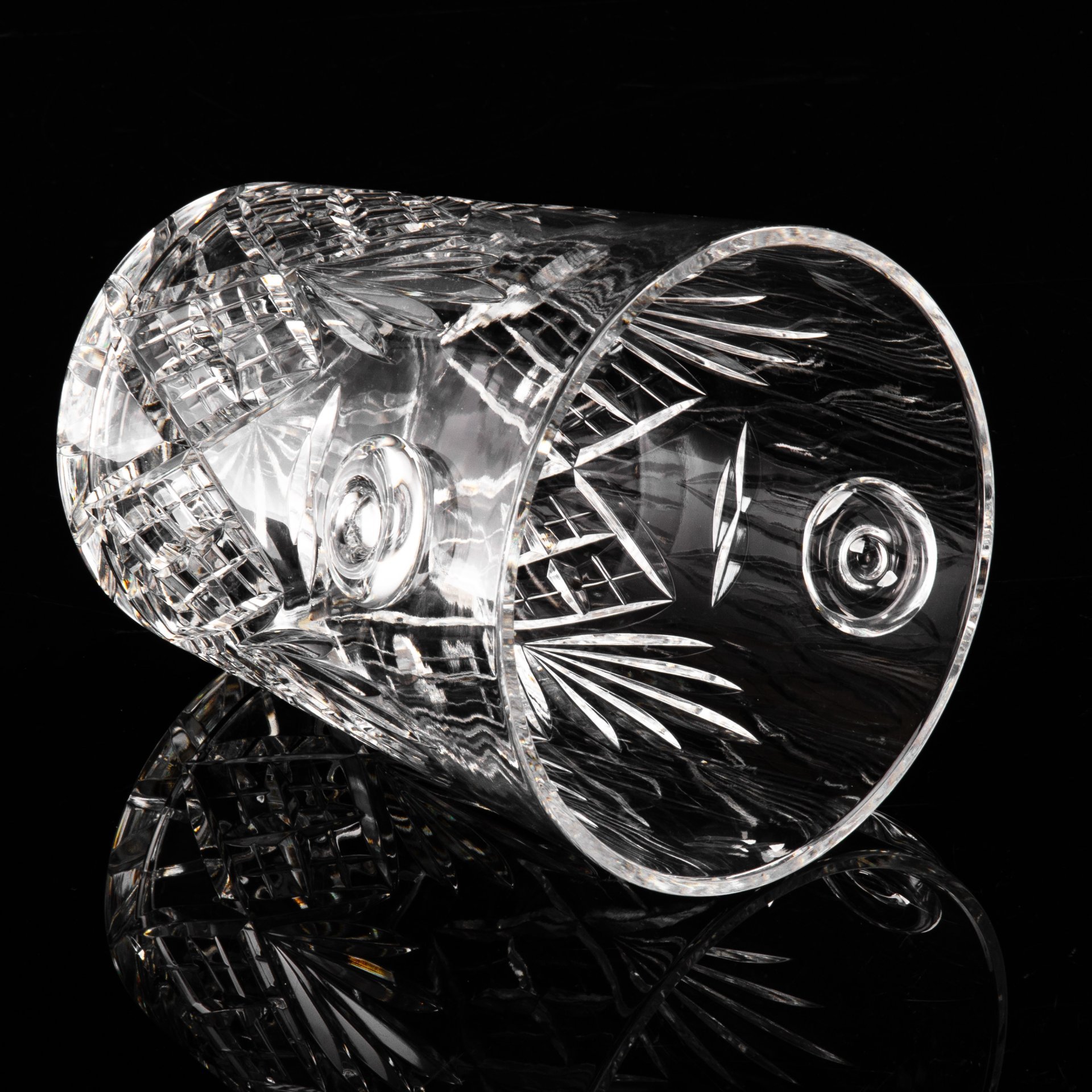Ведро для льда и шампанского, в коробке, с сертификатом, Etzel Cristal de Lorraine, хрусталь, алмазная грань, Франция, 1950-1980 гг.