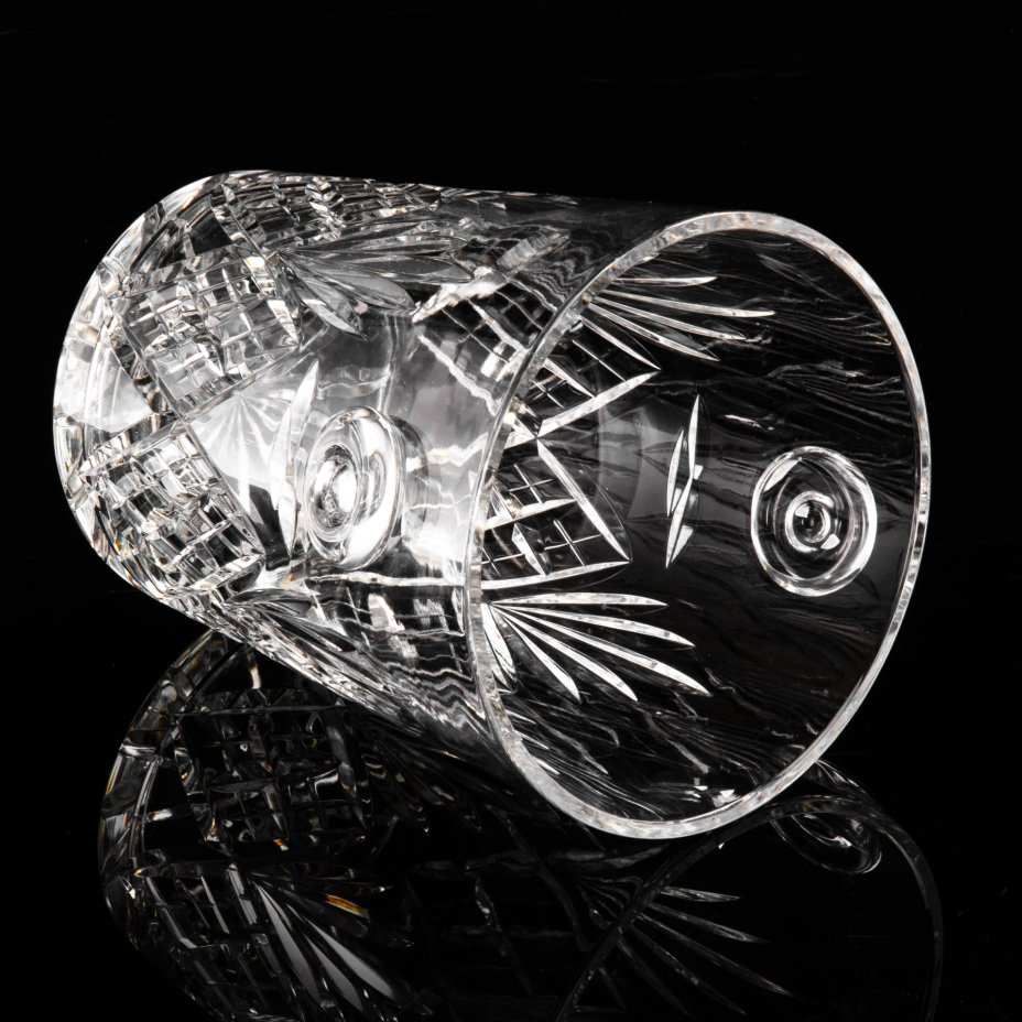 Ведро для льда и шампанского, в коробке, с сертификатом, Etzel Cristal de Lorraine, хрусталь, алмазная грань, Франция, 1950-1980 гг.