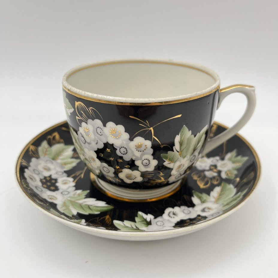 Пара чайная "Цветущая калина", форма "Стандарт"