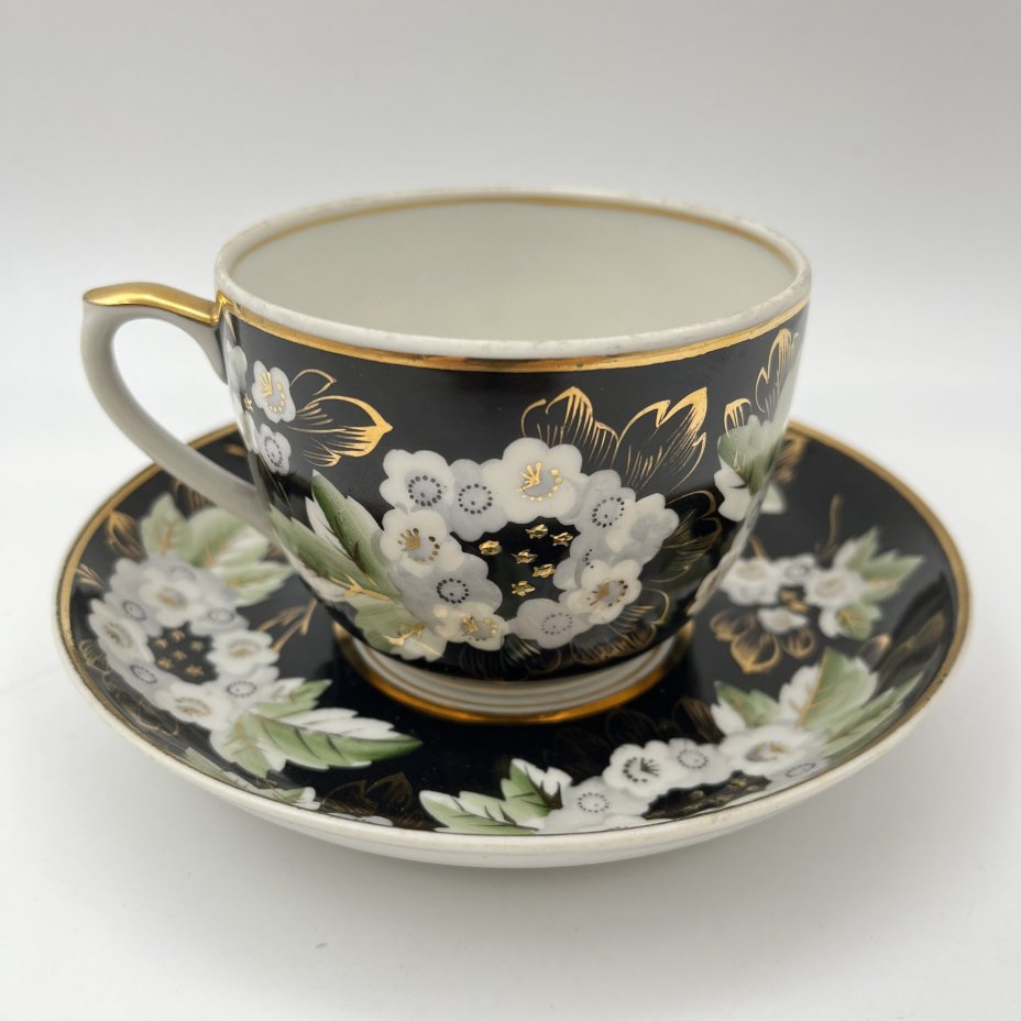 Пара чайная "Цветущая калина", форма "Стандарт"