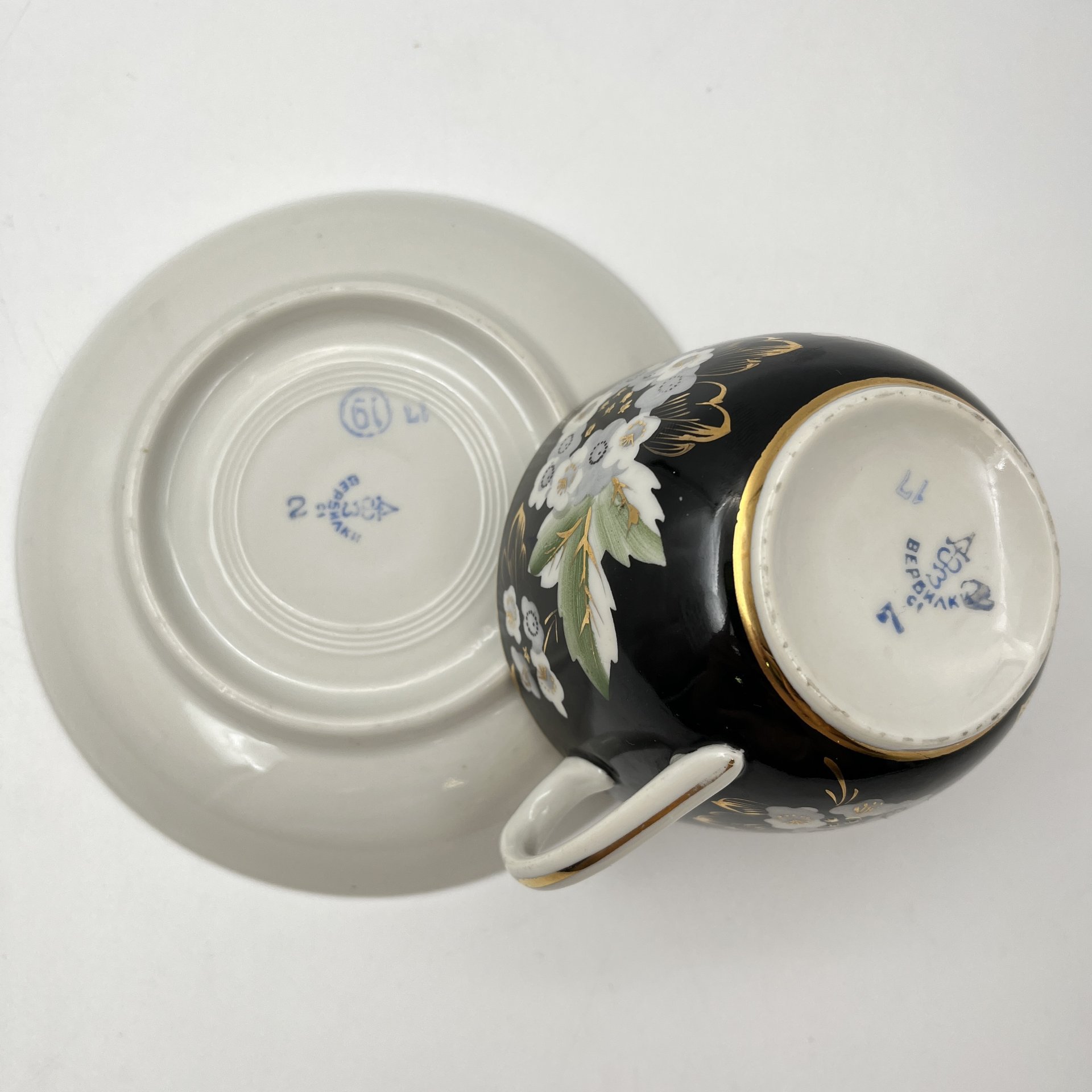 Пара чайная "Цветущая калина", форма "Стандарт"