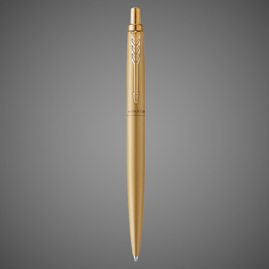 Подарочный набор: Шариковая ручка Jotter XL SE20 Monochrome в подарочной упаковке, цвет: Gold, стержень Mblue и Ежедневник коричневый недатированный, Металлы: металл, нержавеющая сталь