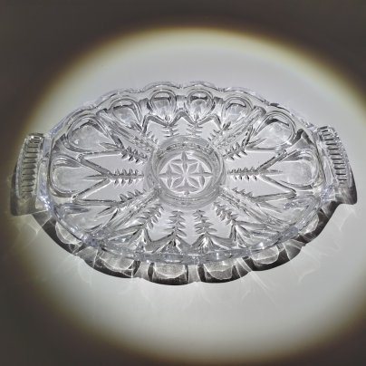 Менажница на 5 секций, стекло, СССР, 1970-1990 гг.