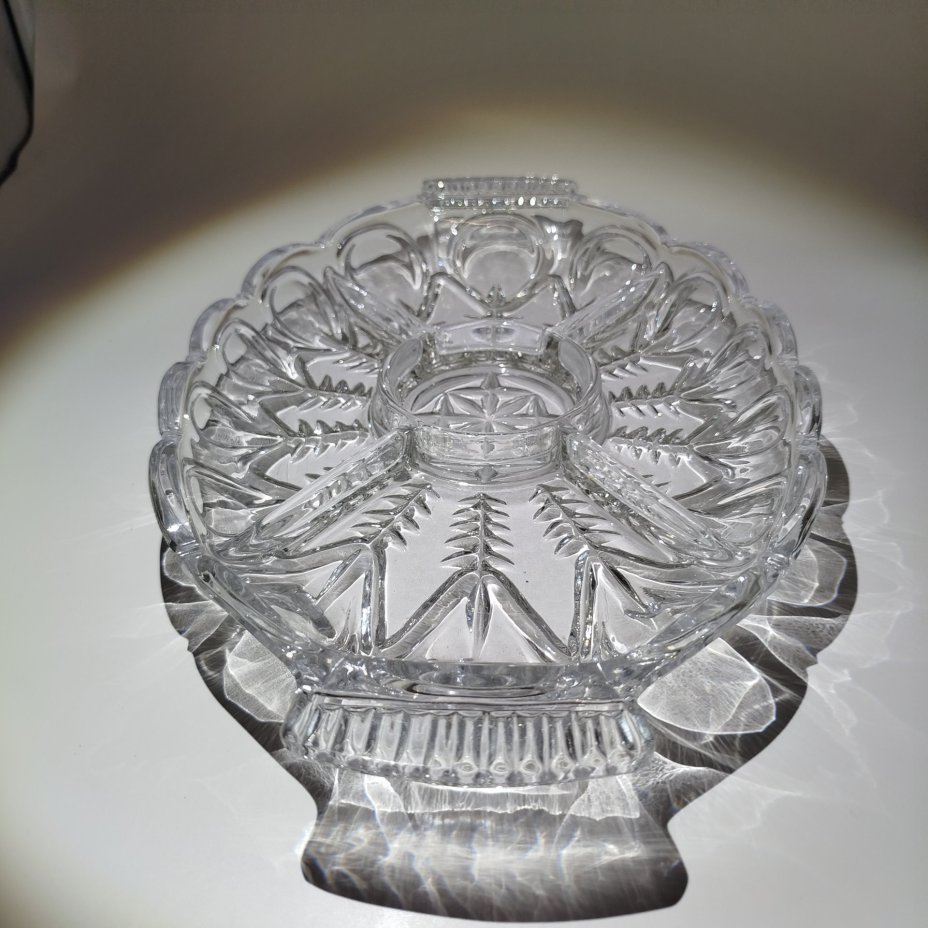 Менажница на 5 секций, стекло, СССР, 1970-1990 гг.