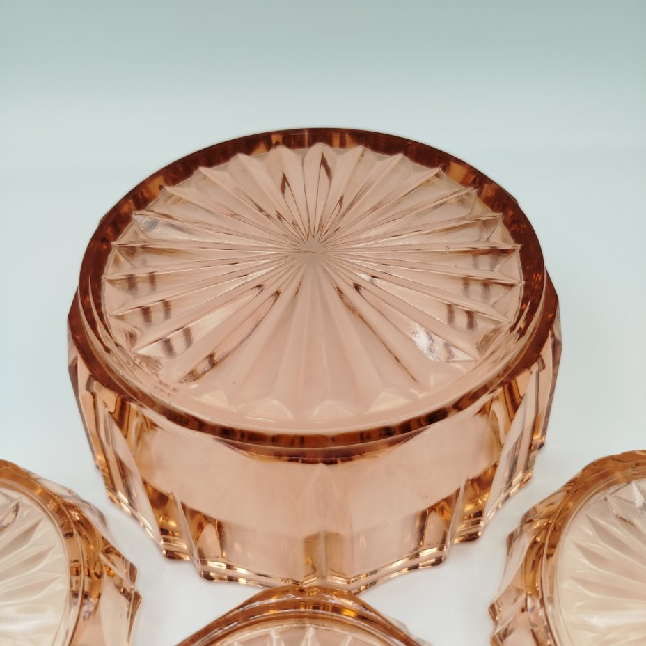 Набор для подачи варенья карамельного оттенка на 6 персон