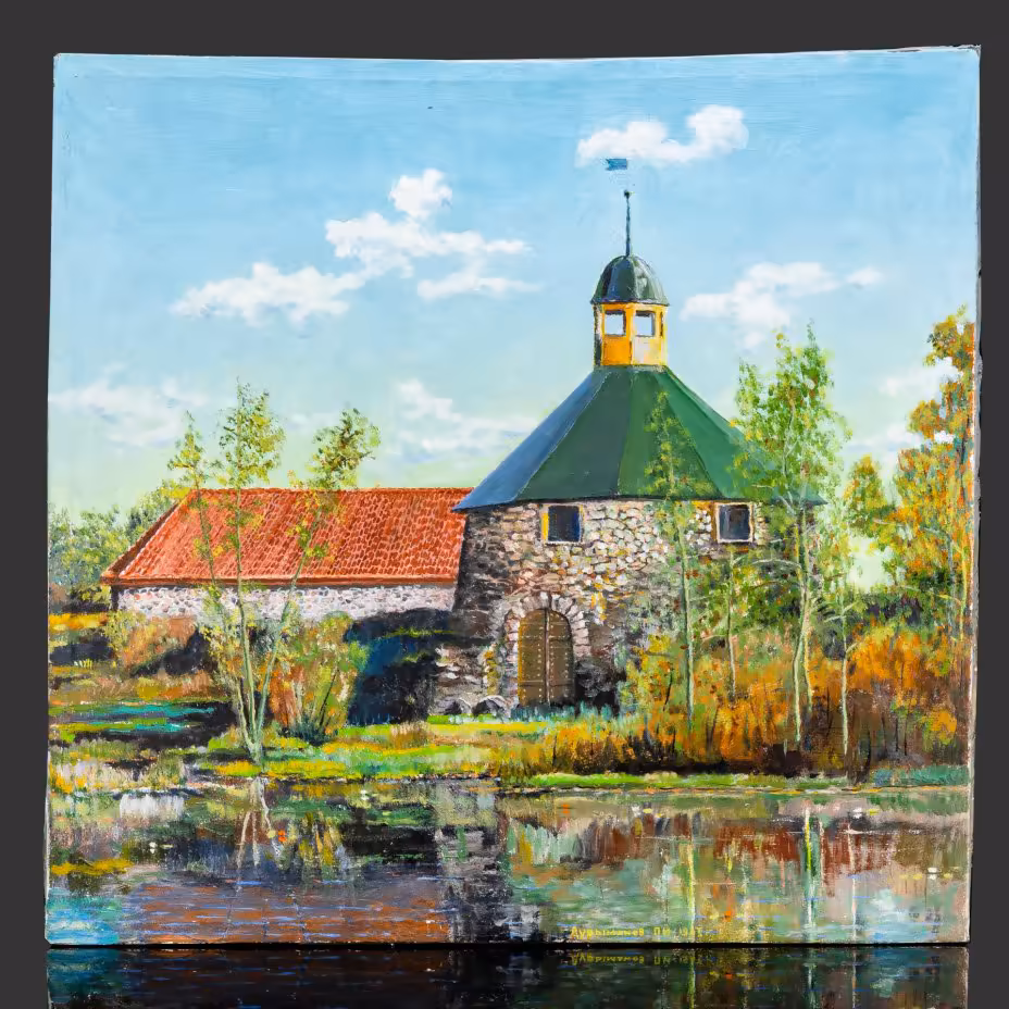 Картина "Крепость Корела", художник Дурыманов П.И.