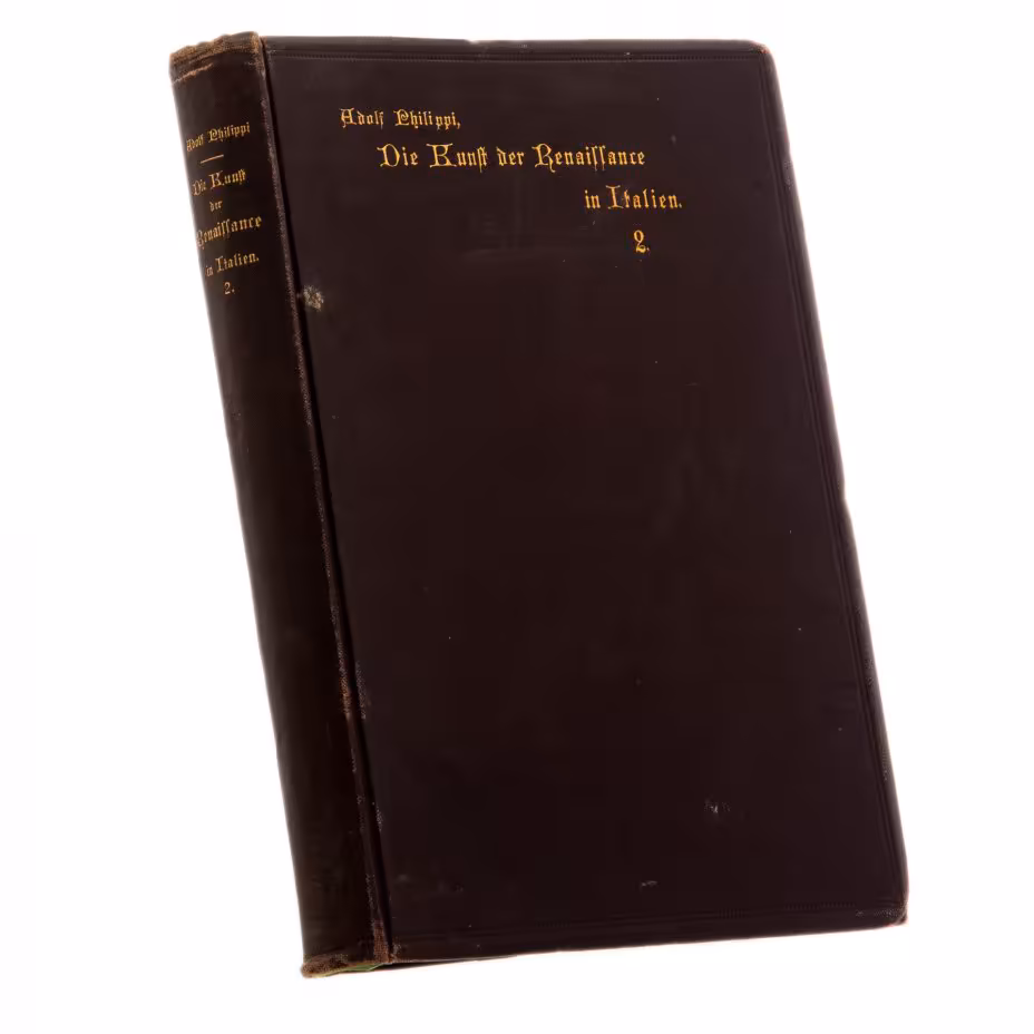 Philippi A. "Die Kunst der Renaissance in Italien" ("Искусство Возрождения в Италии"), т.2, бумага, печать, "E.U. Seemann", Лейпциг, Германия, 1897 г.