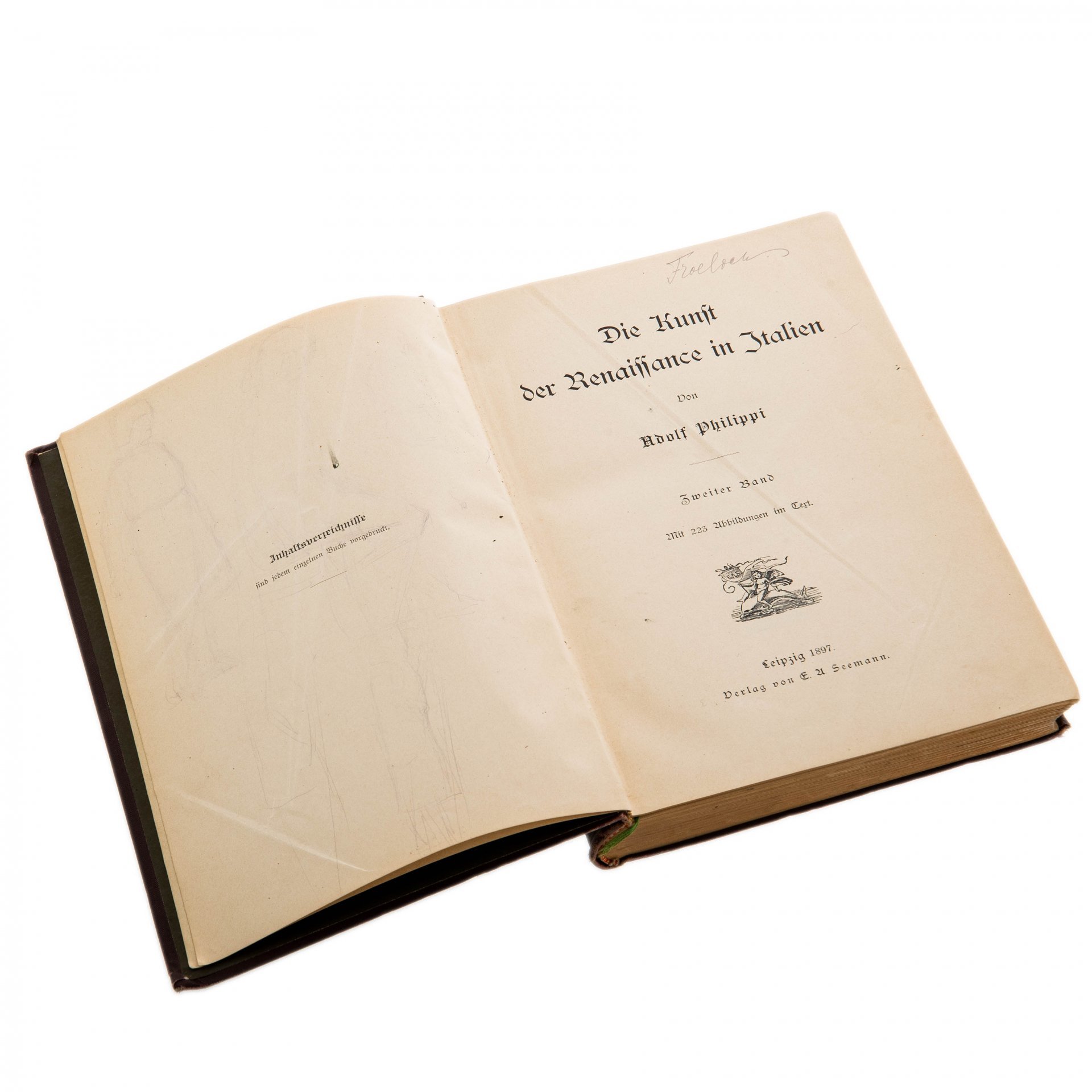 Philippi A. "Die Kunst der Renaissance in Italien" ("Искусство Возрождения в Италии"), т.2, бумага, печать, "E.U. Seemann", Лейпциг, Германия, 1897 г.